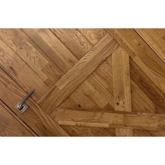 Межкомнатная дверь массив дуба Вилладжио-2 дуб рустикальный глухая