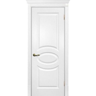 Межкомнатная дверь эмаль Текона Смальта 12 молочная RAL 9010 глухая