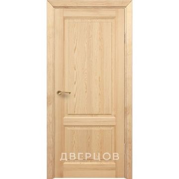Межкомнатная дверь массив сосны Дверцов Ливорно под покраску глухая