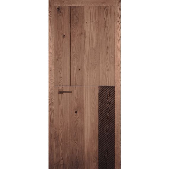 Фото межкомнатной двери массив дуба Легно 10 дуб морёный глухая