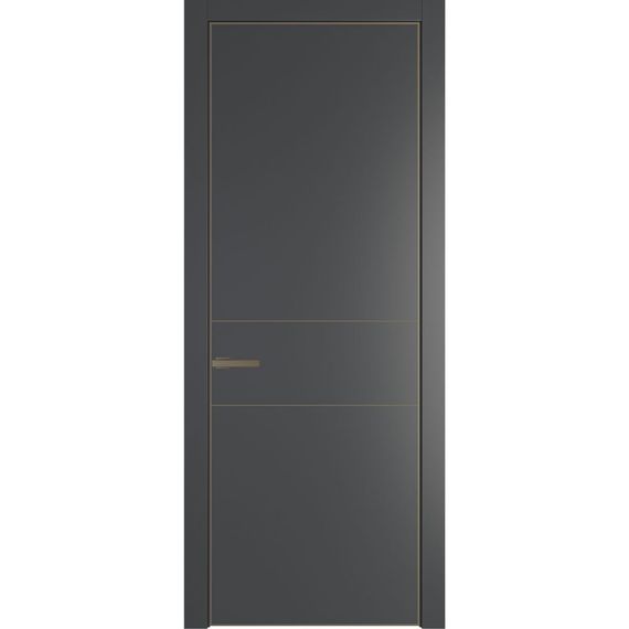Межкомнатная дверь 14PA графит глухая