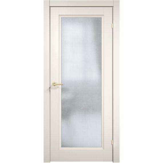 Межкомнатная дверь эмаль Дверцов Модена 1 RAL 9010 остеклённая