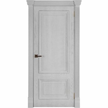 Межкомнатная дверь шпон Корсика дуб перла глухая