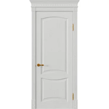 Межкомнатная дверь массив дуба Viporte Классика 2 бьянко глухая