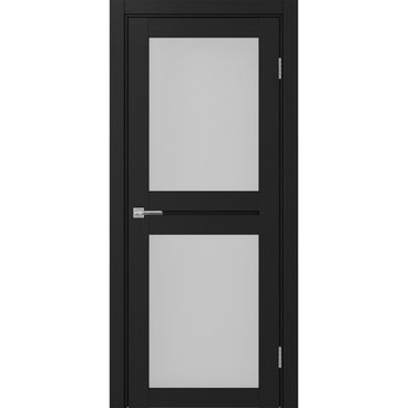 Межкомнатная дверь экошпон Турин 520.212 антрацит остеклённая