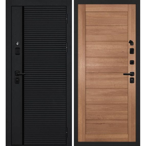 Входная дверь Галактика-173 панель сборная миндаль