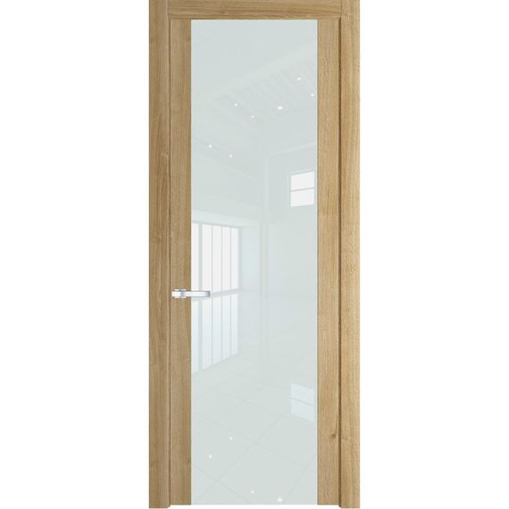 Межкомнатная дверь Profil Doors 1.7N дуб карамель остеклённая