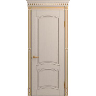 Межкомнатная дверь массив ясеня Viporte Бристоль прованс глухая