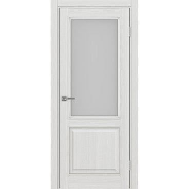 Межкомнатная дверь Тоскана багет 602.21 ясень серебристый со стеклом