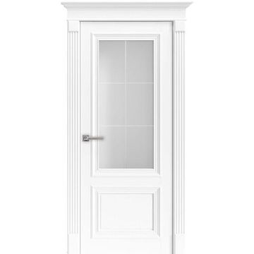 Межкомнатная дверь экошпон 81002 аляска остёкленная