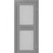 Межкомнатная дверь экошпон Турин 520.212 серый остеклённая