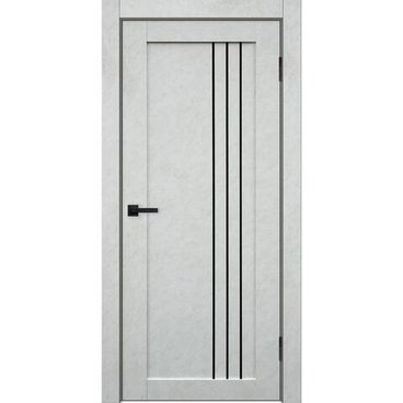 Межкомнатная дверь экошпон Сигма 31 белый мрамор остеклённая