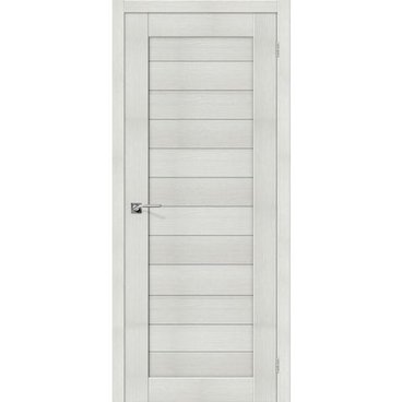 Межкомнатная дверь экошпон Bravo Порта-21 bianco veralinga глухая