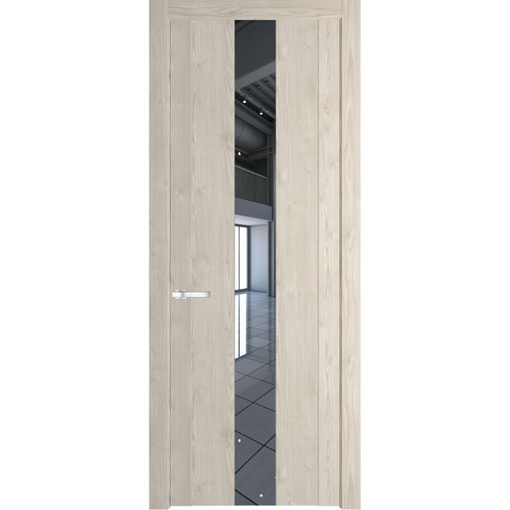 Межкомнатная дверь 1.9N каштан светлый остеклённая