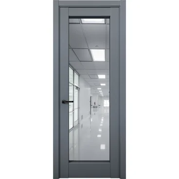 Межкомнатная дверь Кобальт 42 антрацит с зеркалом