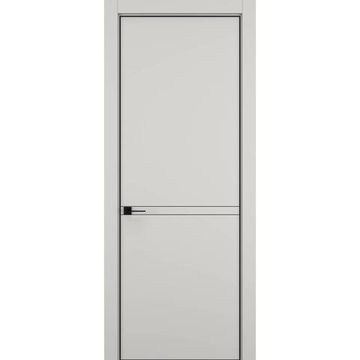 Межкомнатная дверь керамик MN 3 слоновая кость глухая