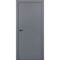 Межкомнатная дверь ПЭТ Silk графит кромка ABS чёрная