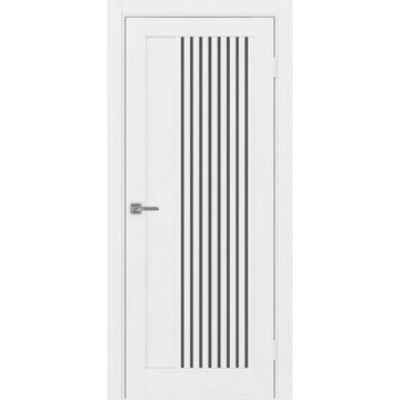 Межкомнатная дверь экошпон Турин 544.12 белый лёд остеклённая