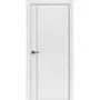 Межкомнатная дверь Light Geometry 4303 белая кромка ABS чёрная глухая