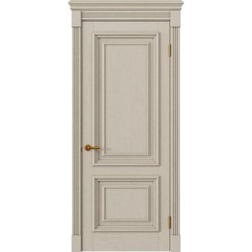 Межкомнатная дверь массив дуба Alvero Екатерина белёный дуб глухая