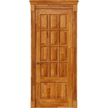 Межкомнатная дверь массив дуба Alvero Анна дуб натуральный патина глухая