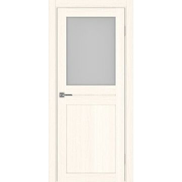 Межкомнатная дверь экошпон Турин 520.211 ясень светлый остеклённая