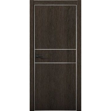 Межкомнатная дверь Плутоний 3 дуб тёмный глухая