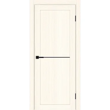 Межкомнатная дверь экошпон Турин 502АПП.11 ясень светлый с молдингом