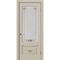 Дверь массив дуба Алина Роза белёный дуб остеклённая