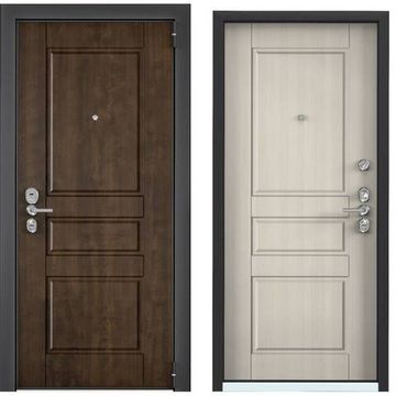 Входная дверь Ultimatum Next NC-2 орех грецкий NC-2 белый перламутр