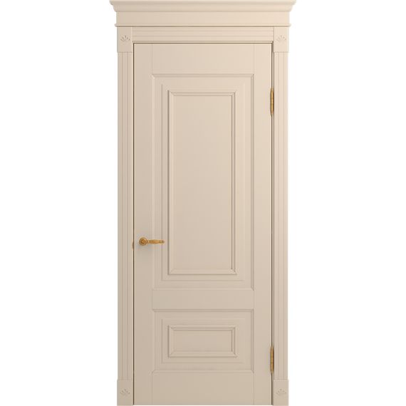 Межкомнатная дверь массив бука Viporte Неаполь ваниль глухая