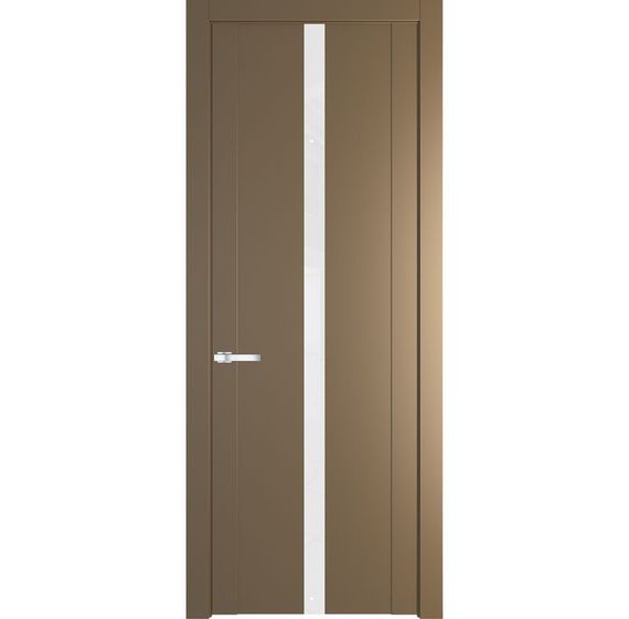 Межкомнатная дверь 1.8P перламутр золото остеклённая