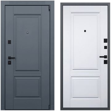 Входная дверь Гермес Неоклассика белая внутри