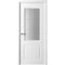 Фото межкомнатной двери эмаль Albero Стиль 1 белая остеклённая