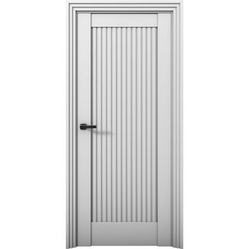 Межкомнатная дверь Никель 1 манхеттен глухая