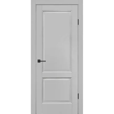 Межкомнатная дверь экошпон ДП-H12 silver gray глухая