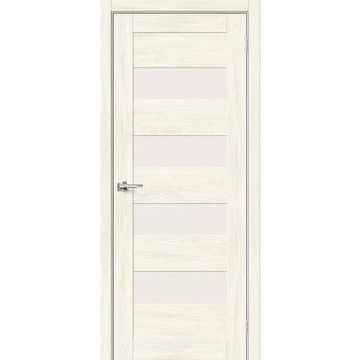 Межкомнатная дверь экошпон Bravo Порта-23 nordic oak остеклённая