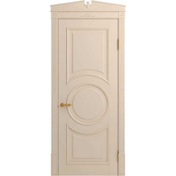 Межкомнатная дверь массив бука Viporte Лацио Амбиенте ваниль глухая