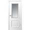Межкомнатная дверь эмаль Акцент белая со стеклом 4