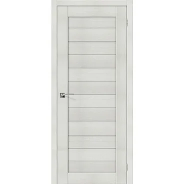 Межкомнатная дверь экошпон Bravo Порта-21 bianco veralinga глухая