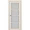 Межкомнатная дверь экошпон Турин 540.2222 ясень перламутровый остеклённая