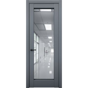 Межкомнатная дверь Кобальт 42 антрацит с зеркалом