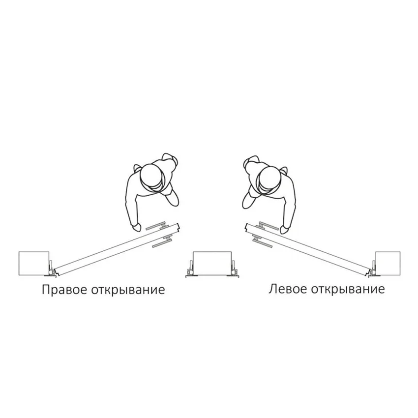 Комплект коробки REVERSE INVISIBLE Eclipse со скрытыми петлями AGB Eclipse 3.0