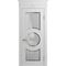Межкомнатная дверь массив бука Viporte Лацио Амбиенте белая эмаль остекление 3