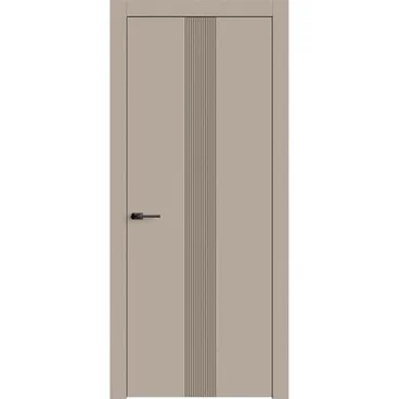 Межкомнатная дверь эмаль Ofram Линнея 5 капучино глухая