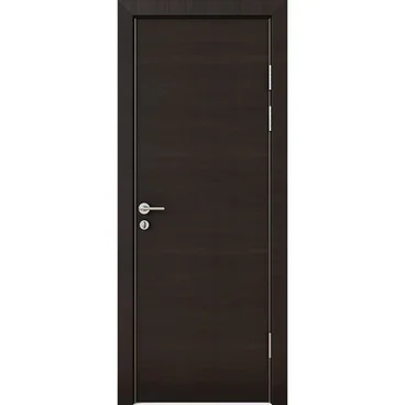 Звукоизоляционная дверь DG-600 ПВХ венге горизонтальный 42 дб AL кромка авто порог