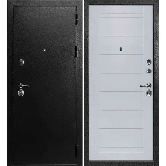 Входная дверь С-1 титан чёрный панель сборная манхэттен