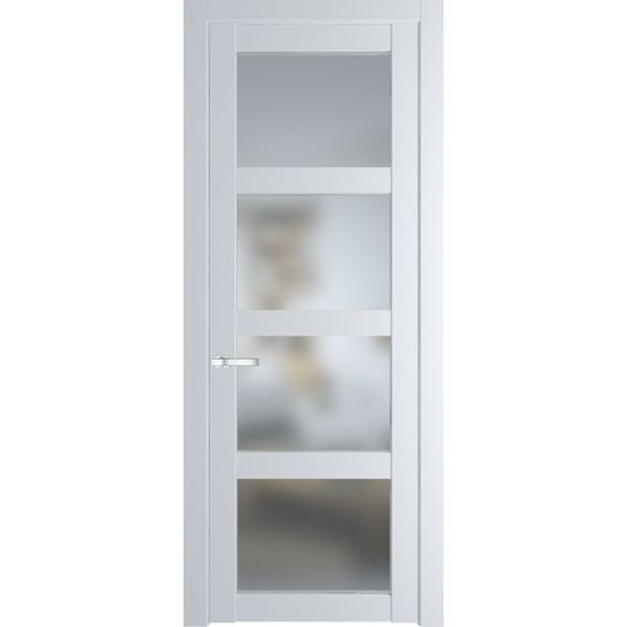Межкомнатная дверь эмаль Profil Doors 1.4.2PD вайт остеклённая