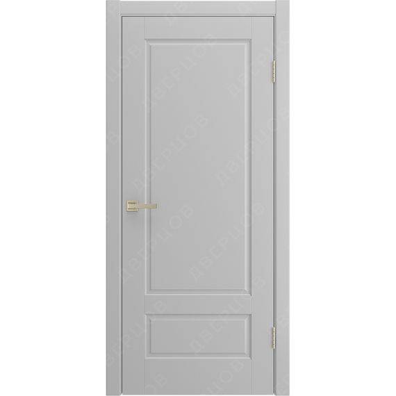 Фото двери Аура 2 светло-серая эмаль глухая