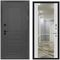 Входная дверь Сенатор Плюс SOLID ПВХ грей нубук абсолют софт панель зеркало INFINITY